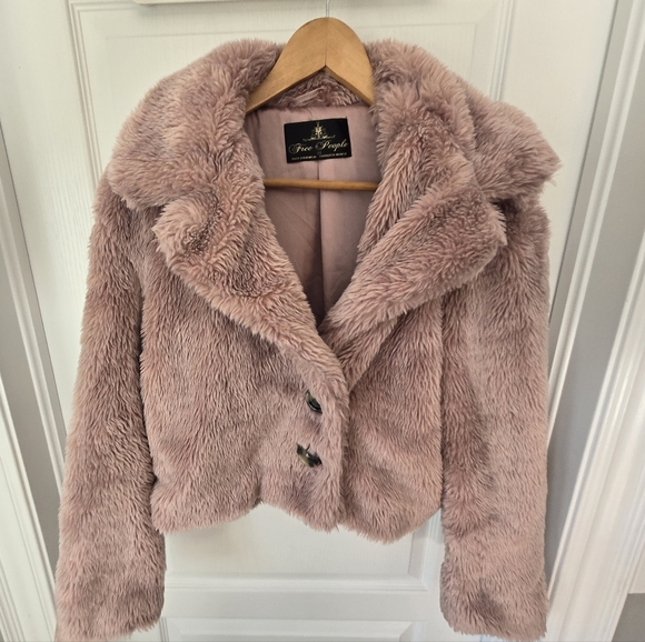 Free People Faux Fur Jacket - Picture 2 of 7